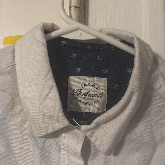 Women's Jachs Girlfriend Super Soft Feel Light Flannel Shirt White Size Small - Picture 4 of 10